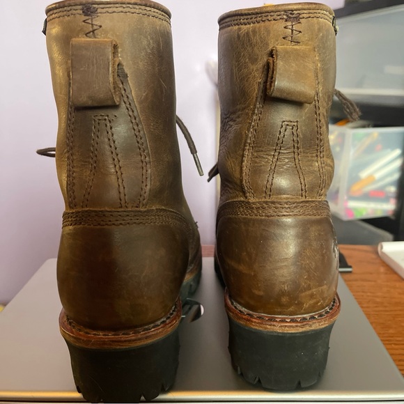 Women’s Chippewa Logger Work Boots Brown 6.5 M - Picture 5 of 8